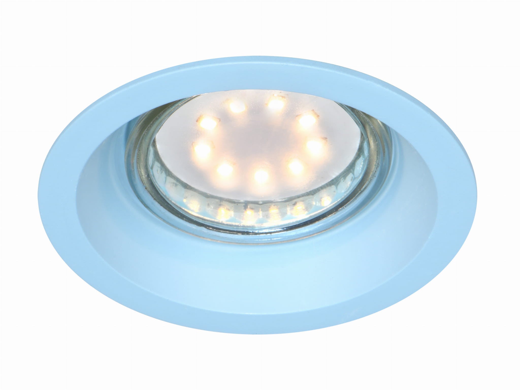 Oprawa sufitowa wpuszczana Sa-12 niebieska 1xGU10x35W okrągła IP20 wym: 3,5 x 8,1 x 8,1 cm aluminium Candellux