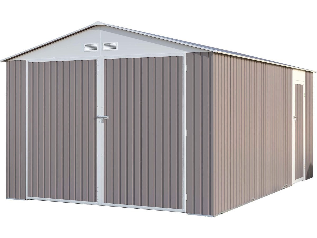 Garaż metalowy "Nevada" z drzwiami wahadłowymi - 15,36 m²