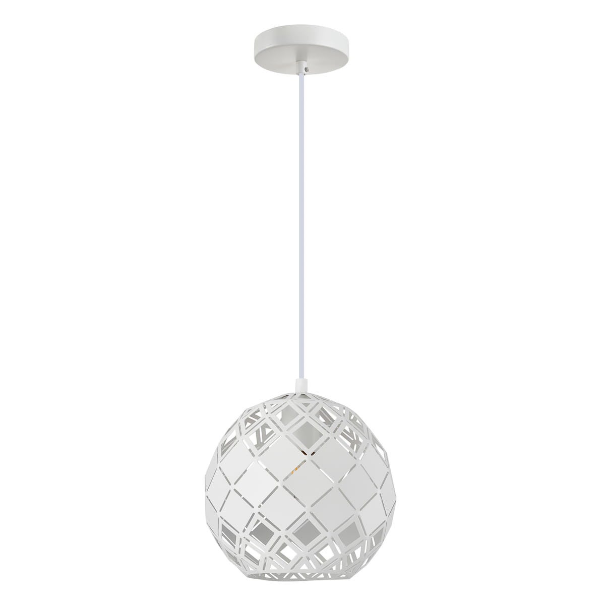 Lampa sufitowa wisząca Paulela biała 1xE27x40W nowoczesna wym: 92,5 x 20 x 20 cm metal Italux