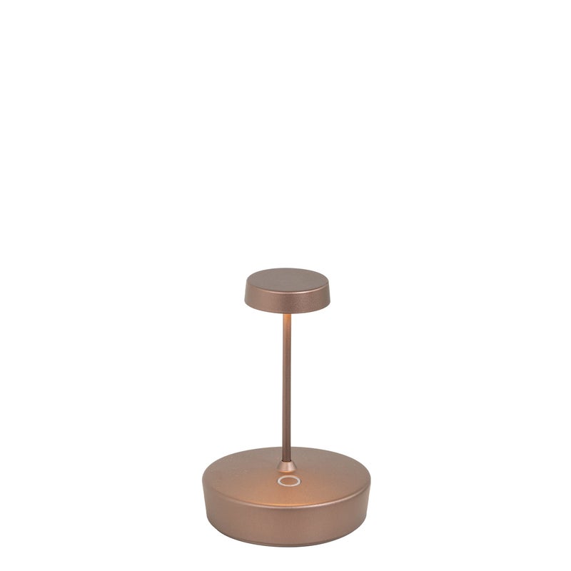Фото - Настільна лампа Zafferano Lampa stołowa LED Swap mini pro, brązowa, akumulatorowa i ściemnialna - 2W, 2200-2700-3000K, IP65
