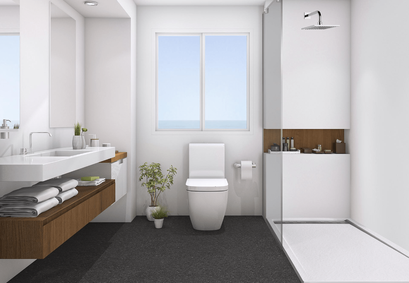 Receveur de douche 90X145 cm avec grille latérale Vulcano Line Slim noir en résine et poudre de marbre avec évacuation gratuite - FRASCIO - 5