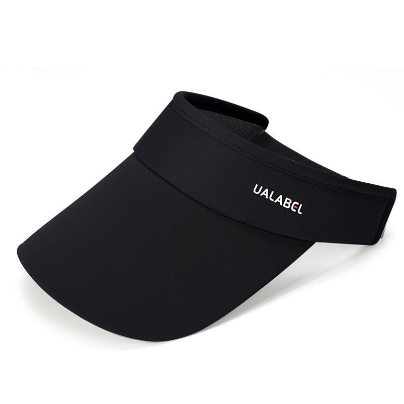 Visiera Parasole Cappello Per Corsa Cappellino Nero Con Visiera