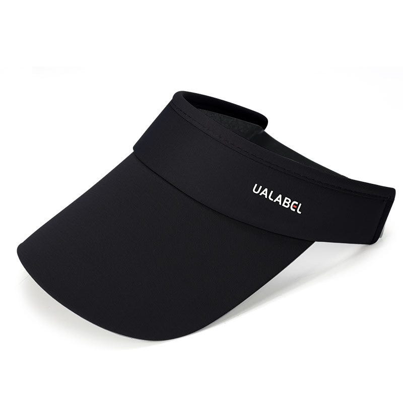 Visiera Parasole Cappello Per Corsa Cappellino Nero Con Visiera