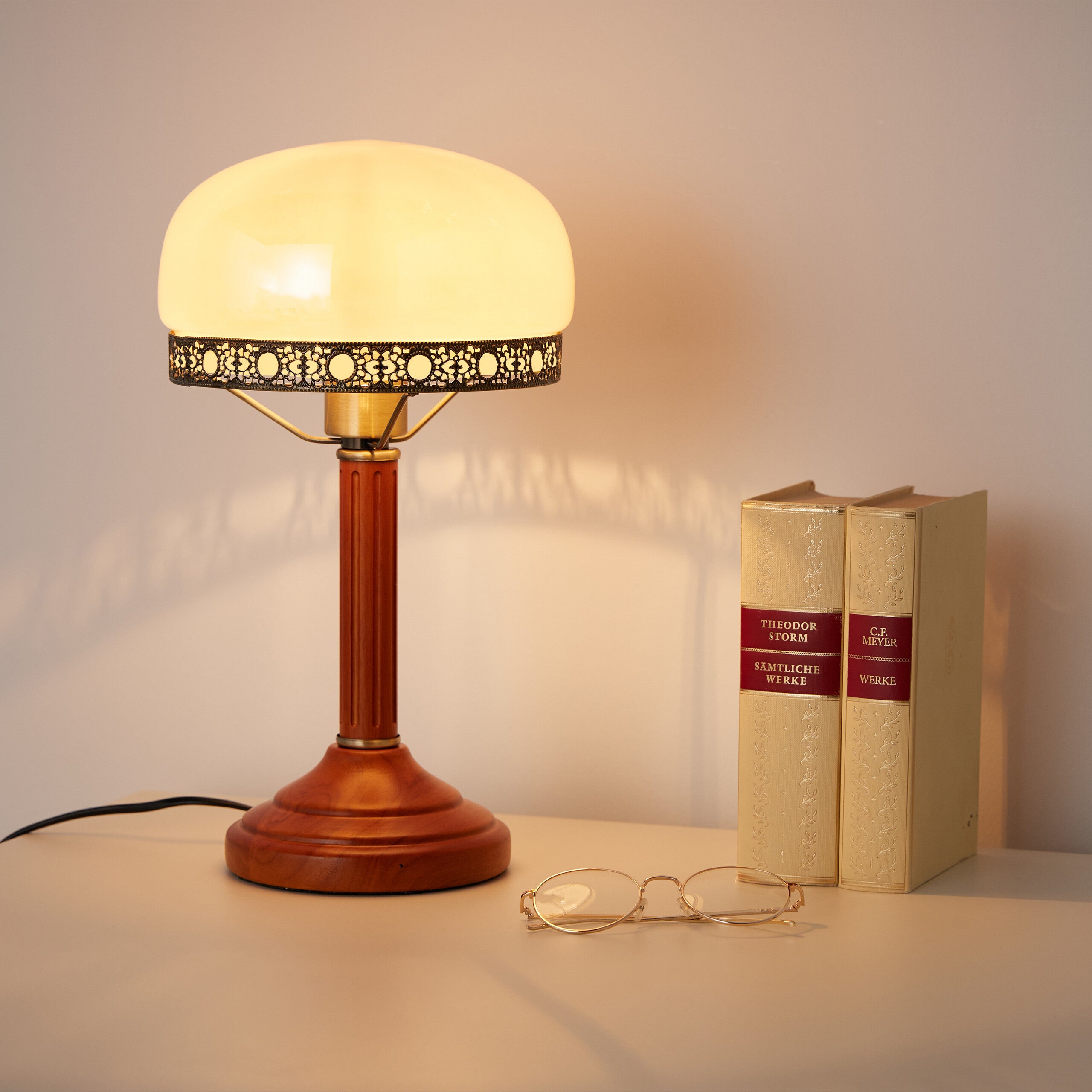 Lampe De Table, Lampe De Table En Bois Réglable, Lampe De Table Pour