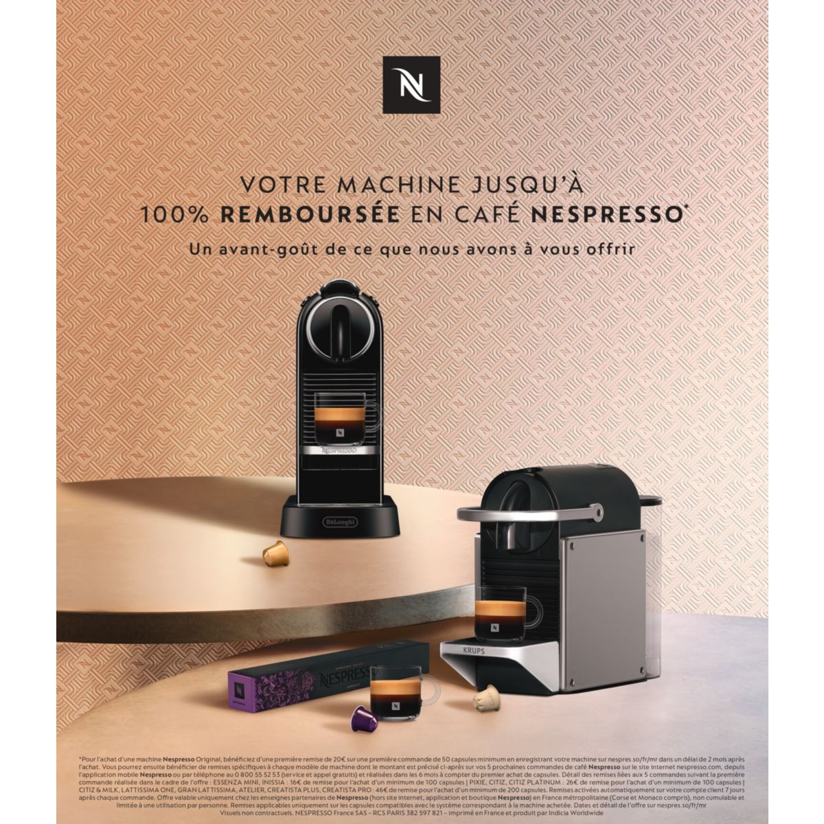 Machine Nespresso En80 DeLonghi Nespresso Inissia Capsule Coffee