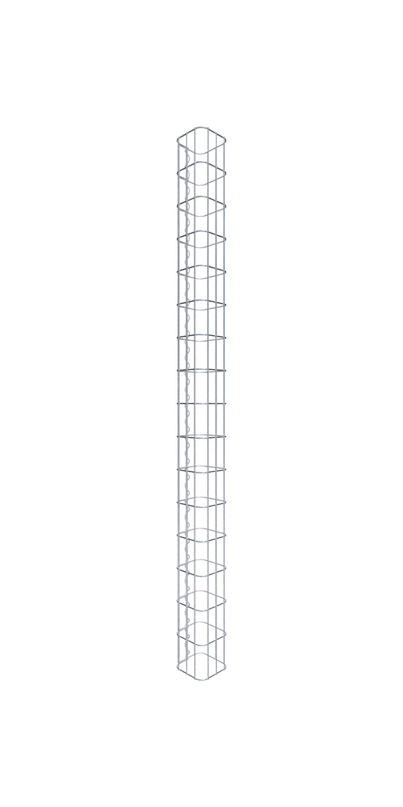 Kolumna gabionowa kwadrat 17 cm x 17 cm, wysokość 160 cm, MW 5 cm x 10 cm