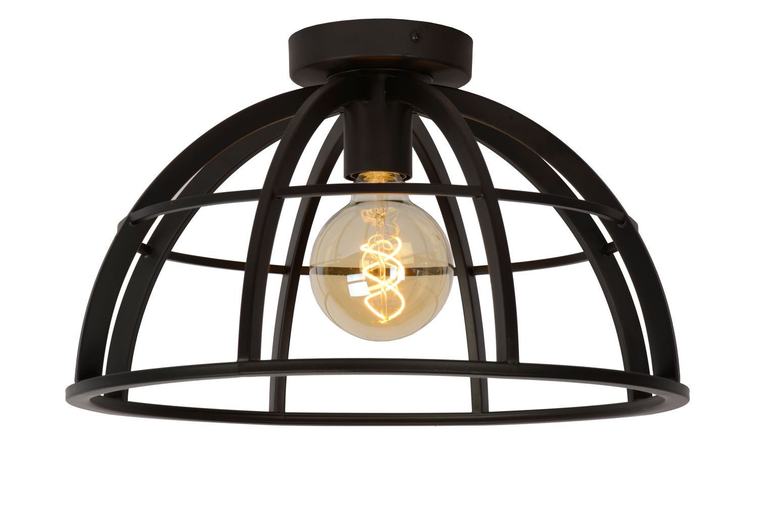 Lampa sufitowa DIKRA czarna 1xE27x60W metal wym:24x40x40cm IP20 Lucide