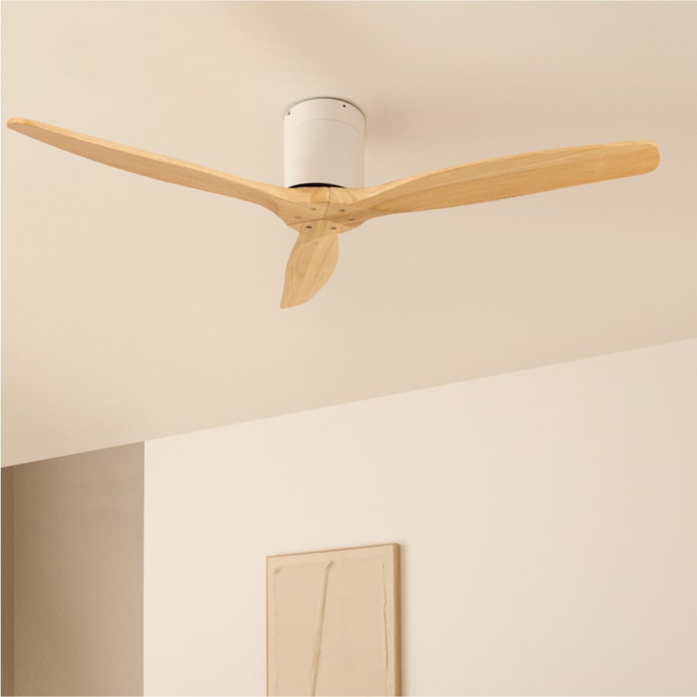 CREATE - WIND CALM M - Ventilateur de plafond silencieux 40W avec pales techniques en ABS Ø132cm sans eclaraige sans wifi - 2
