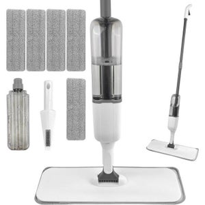 Nettoyage Sols Durs Cuisine Balai Serpillère Vaporisateur - Lave-Sol Microfibre Avec Réservoir 800ml - Pour Sols Durs, Stratifié, Bois