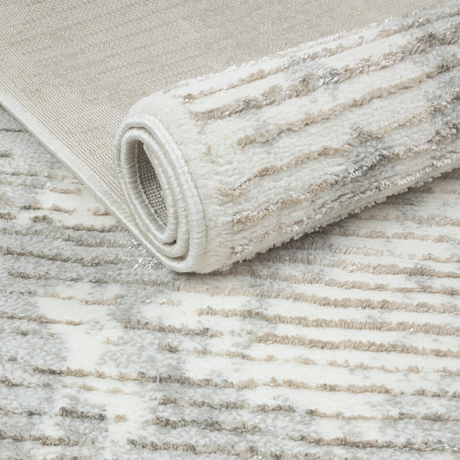 Dywan nowoczesny Milo 60x100 cm przecierka beżowy - 7