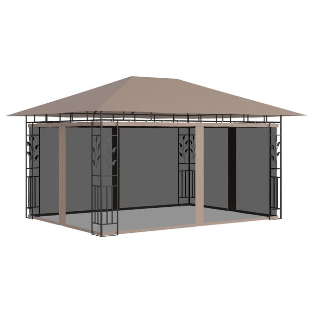 Maison Exclusive - Gazebo con Zanzariera 4x3x2,73 m Talpa 180 g/m²