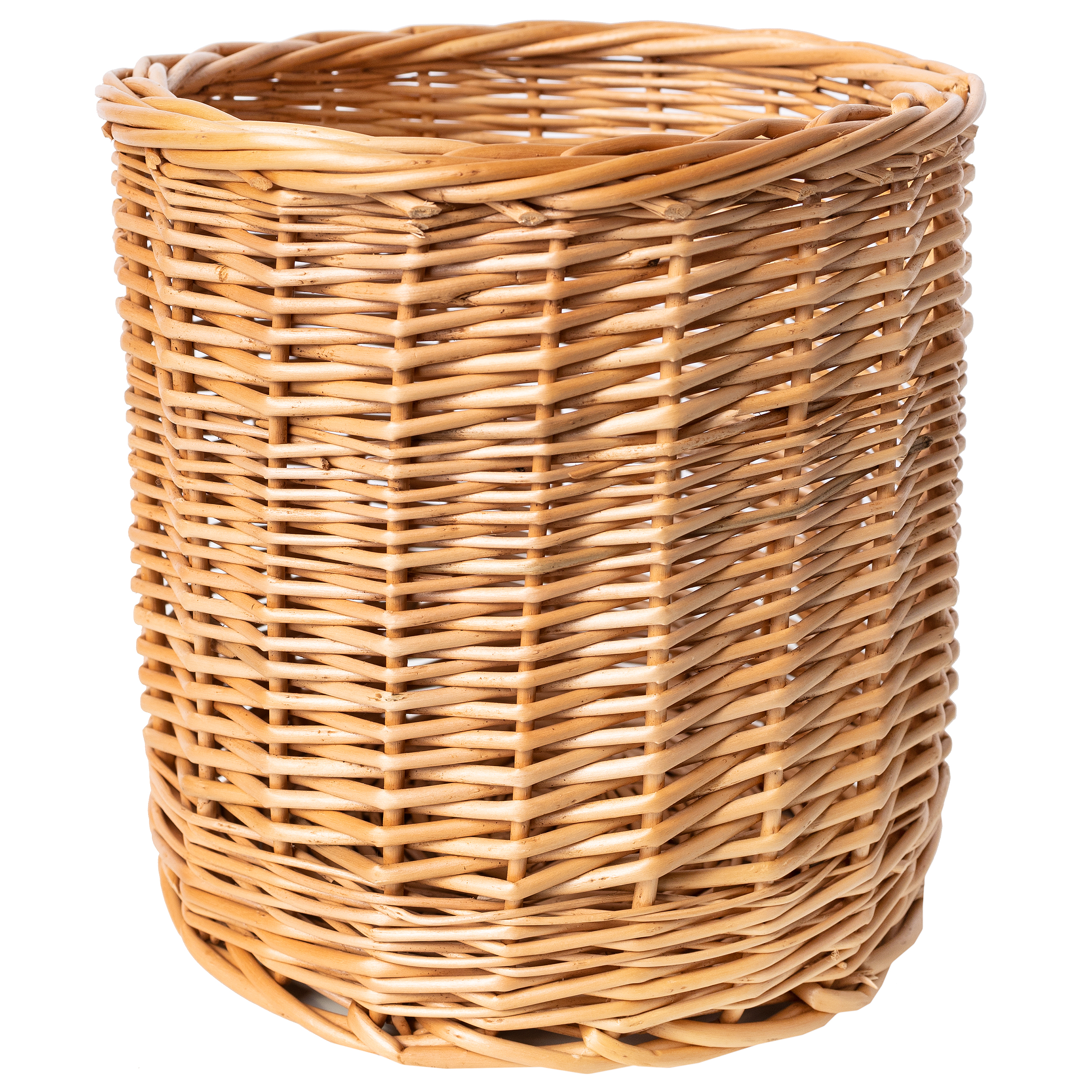 Creative home cesta de mimbre clara | 21x21x21cm (+/- 2cm) | cubierta para maceta decorativa tejida a mano | macetero cesta natural para flores planta
