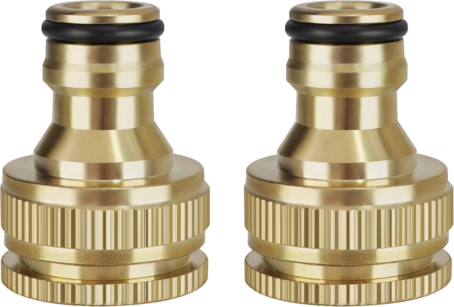 Złącze do węża ogrodowego, 2 w 1, złącze do kranu 1/2 cala i 3/4 cala, adapter do kranu węża ogrodowego, 2 sztuki