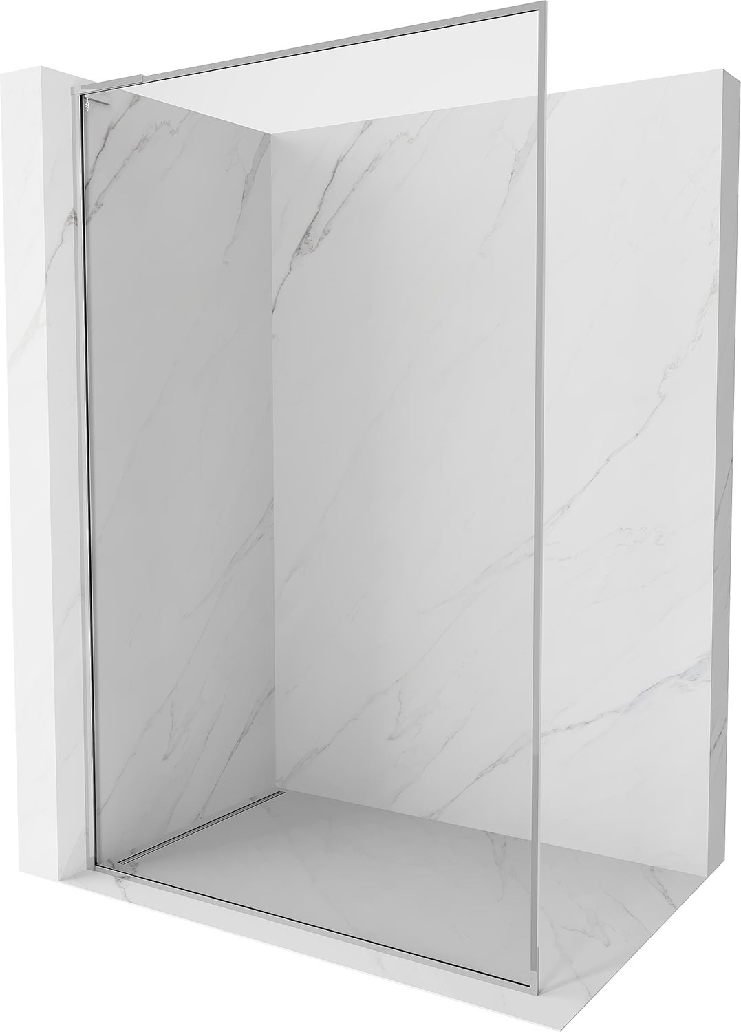 Mexen Kioto-XF L ścianka prysznicowa Walk-in z ramką 50 x 202 cm, transparent 10 mm, chrom - 800-050-174-01-00-XF