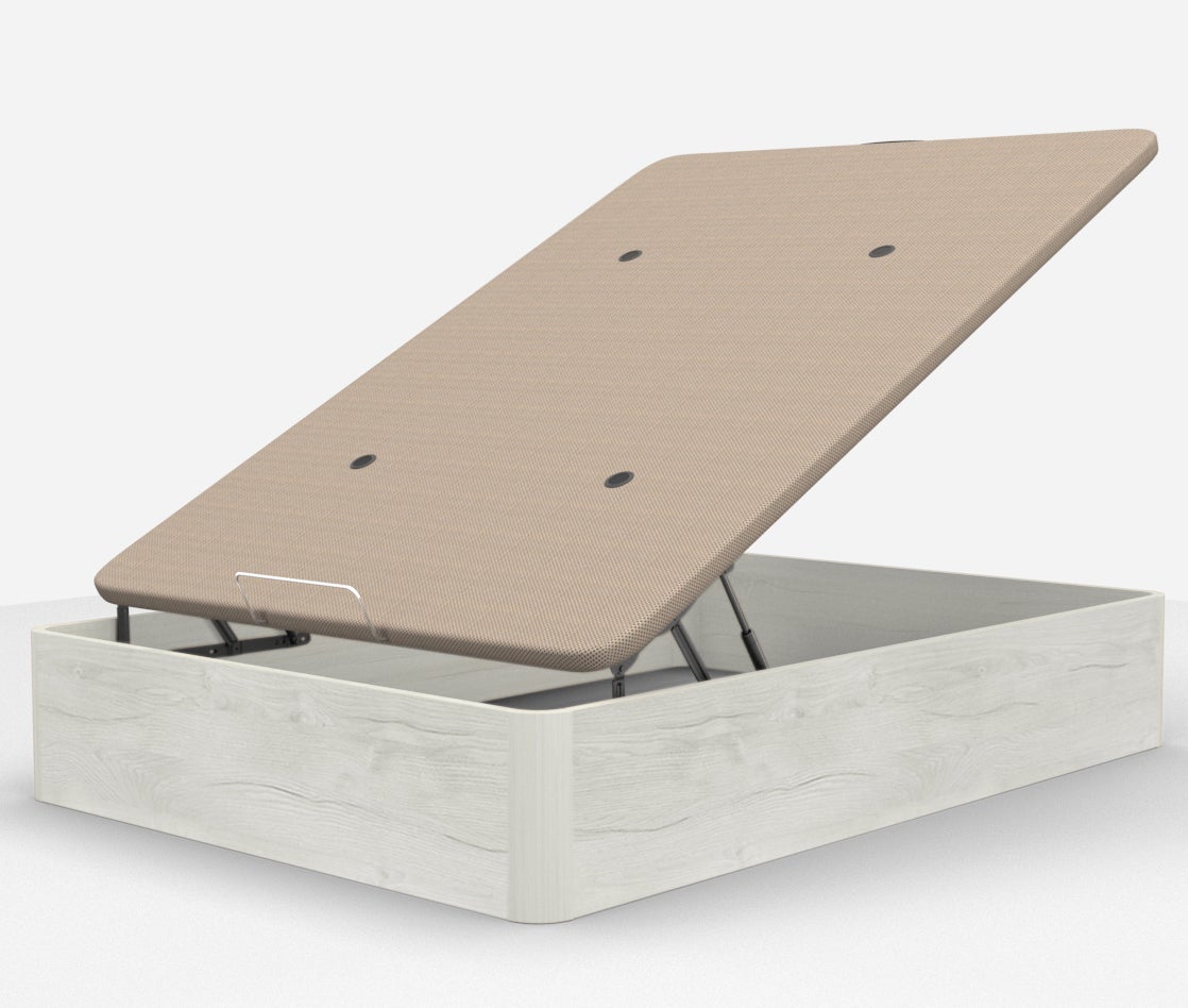 DORMIDAN - Pack canapé abatible Gran Capacidad + Colchón viscoelástico + Almohada Visco Copos de Regalo, 90x190cm Artico - 2