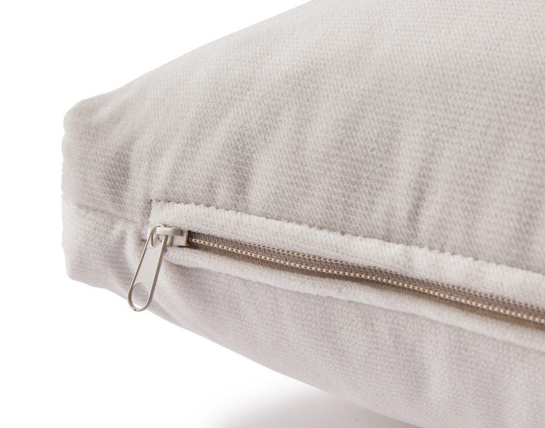 Coussin en velours beige 50 x 30 cm - ANNA - Best Mobilier - 2