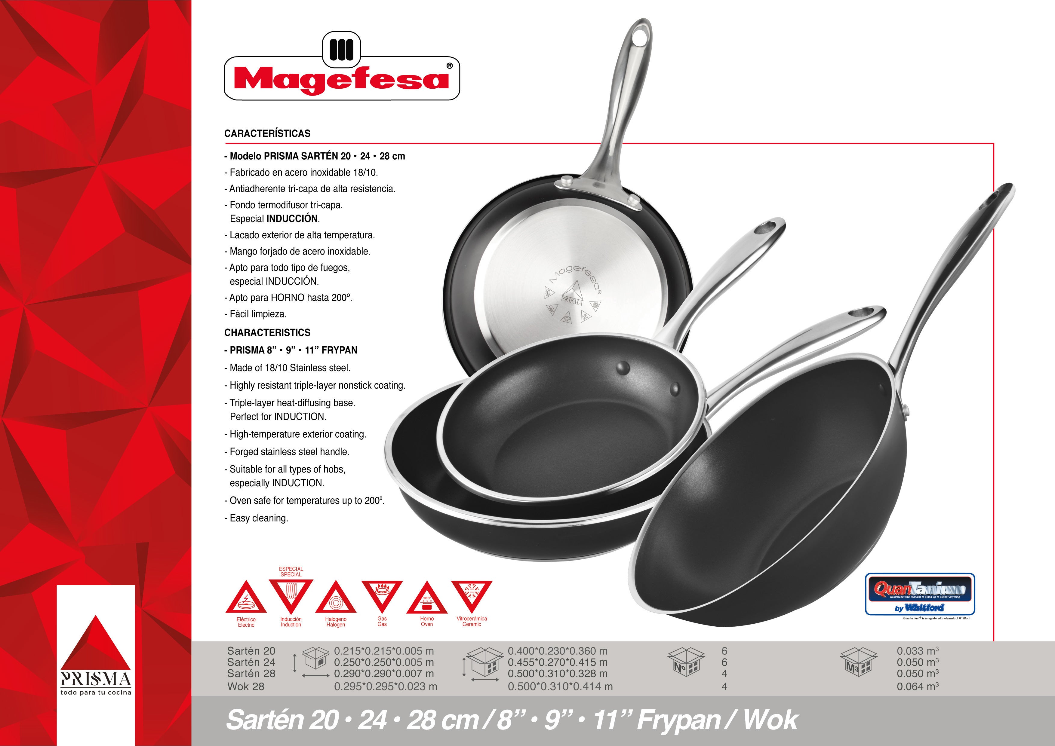 Magefesa Sarten Prisma 28Cm , Leroy Merlin