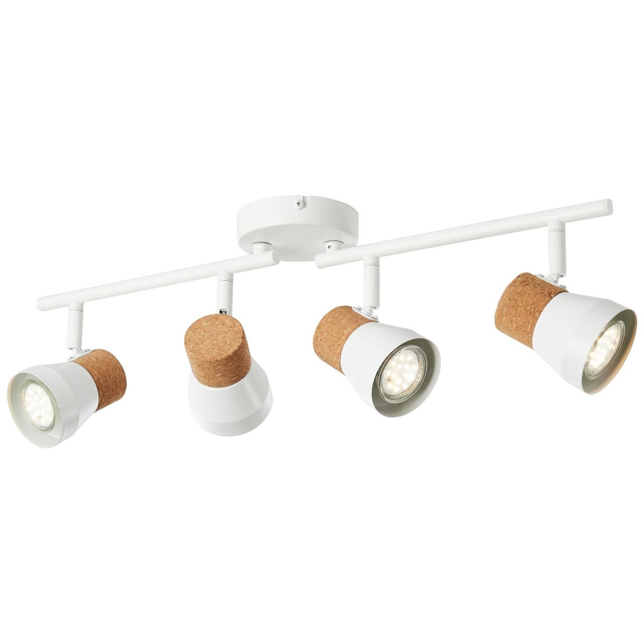 Brilliant Jamil LED lampa sufitowa 48cm biały/czarny, metal/plastik, 1x 30W zintegrowana dioda LED, (strumień świetlny: 2900lm, barwa światła: 3000-65 - 5