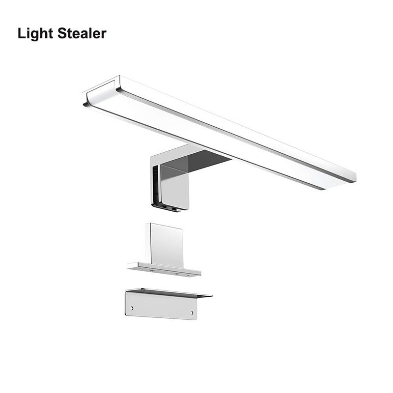 Oświetlenie LED do lustra łazienkowego, wodoodporna stal nierdzewna, bez migotania oświetlenie szafki łazienkowej 220V, białe światło