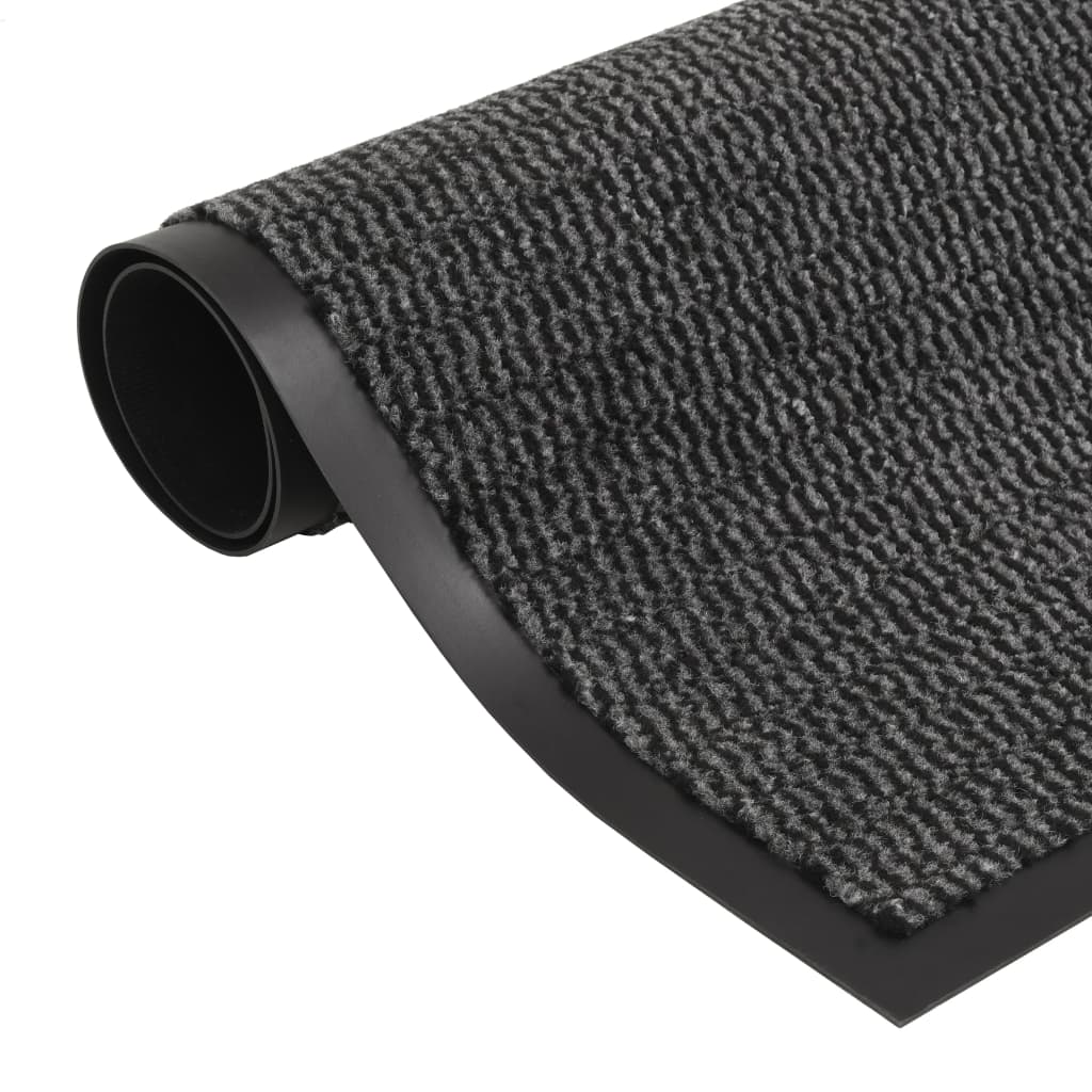 Prostokątna wycieraczka przed drzwi, 80 x 120 cm, antracytowa vidaXL
