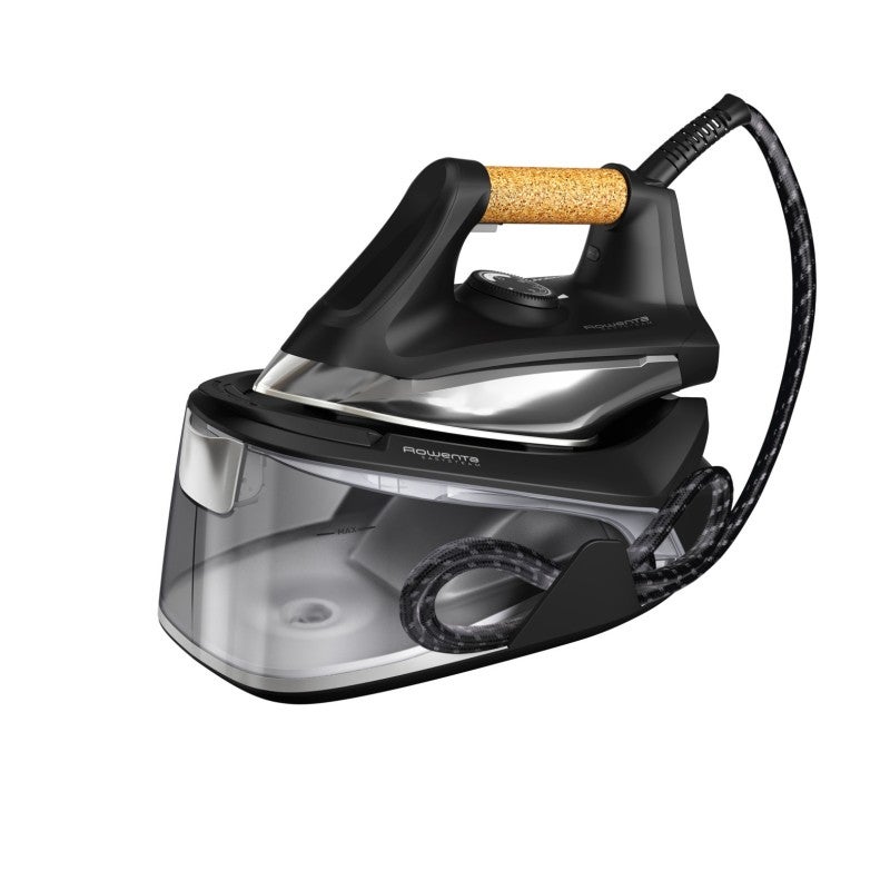 Centro de planchado 2400W 5,9 bar ROWENTA VR7361F0 | Vapor Continuo 120 g/min, Suela de acero inoxidable, Aluminio, Negro