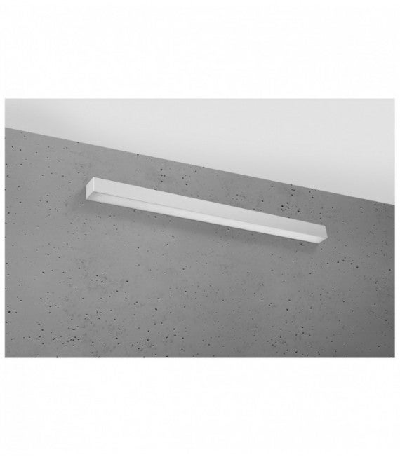 Kinkiet PINNE 90 szary, minimalistyczny - 90x6x6cm Sollux