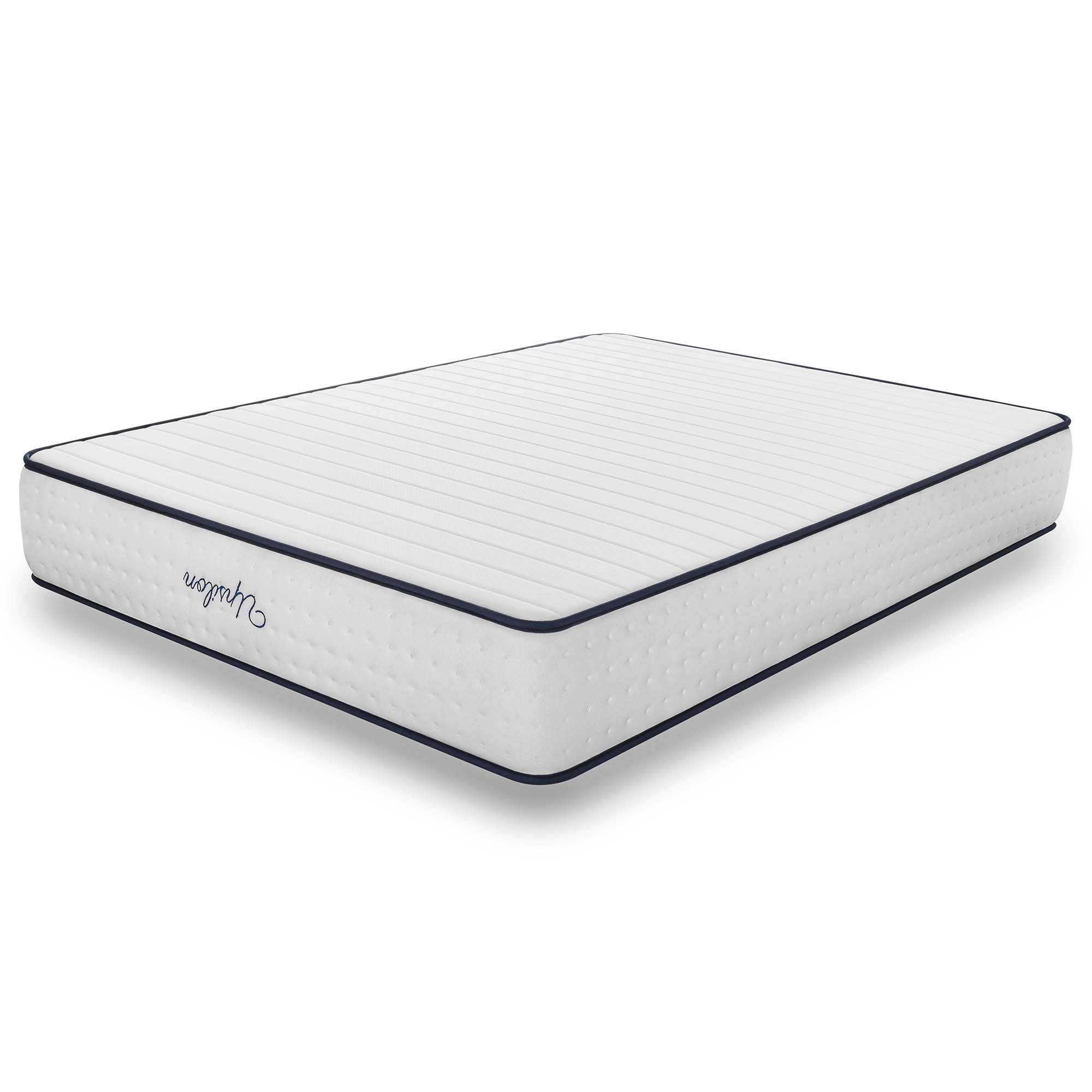 Matelas Upsilon 140x200 cm - Multicouches HR - Blue Latex - Confort Premium - Mousse à Mémoire de forme - Très épais 30 cm - 7 Zones - Reversible - 6