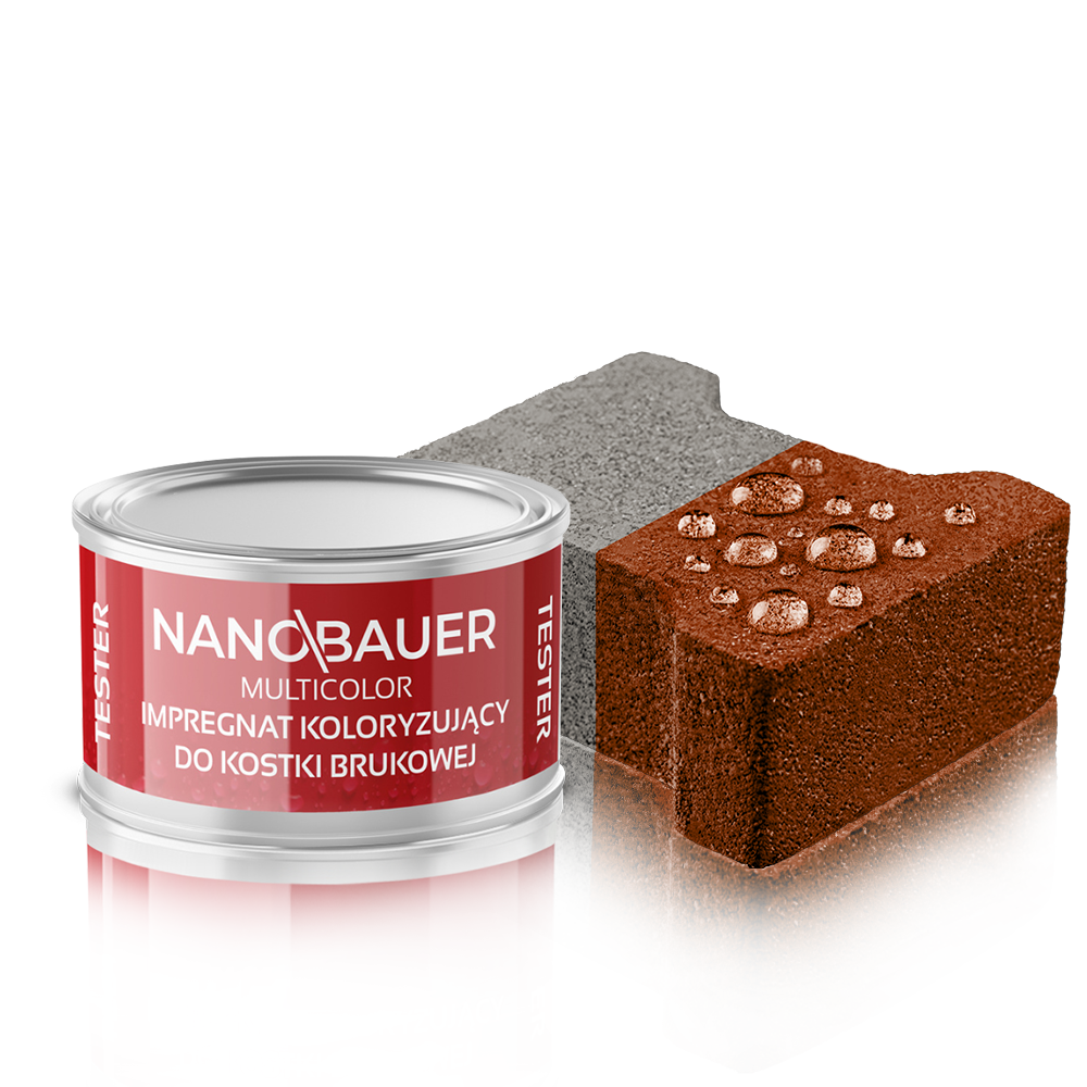 Impregnat Barwiący CZERWONY 3016 do kostki brukowej bruku betonu 100ml Próbka