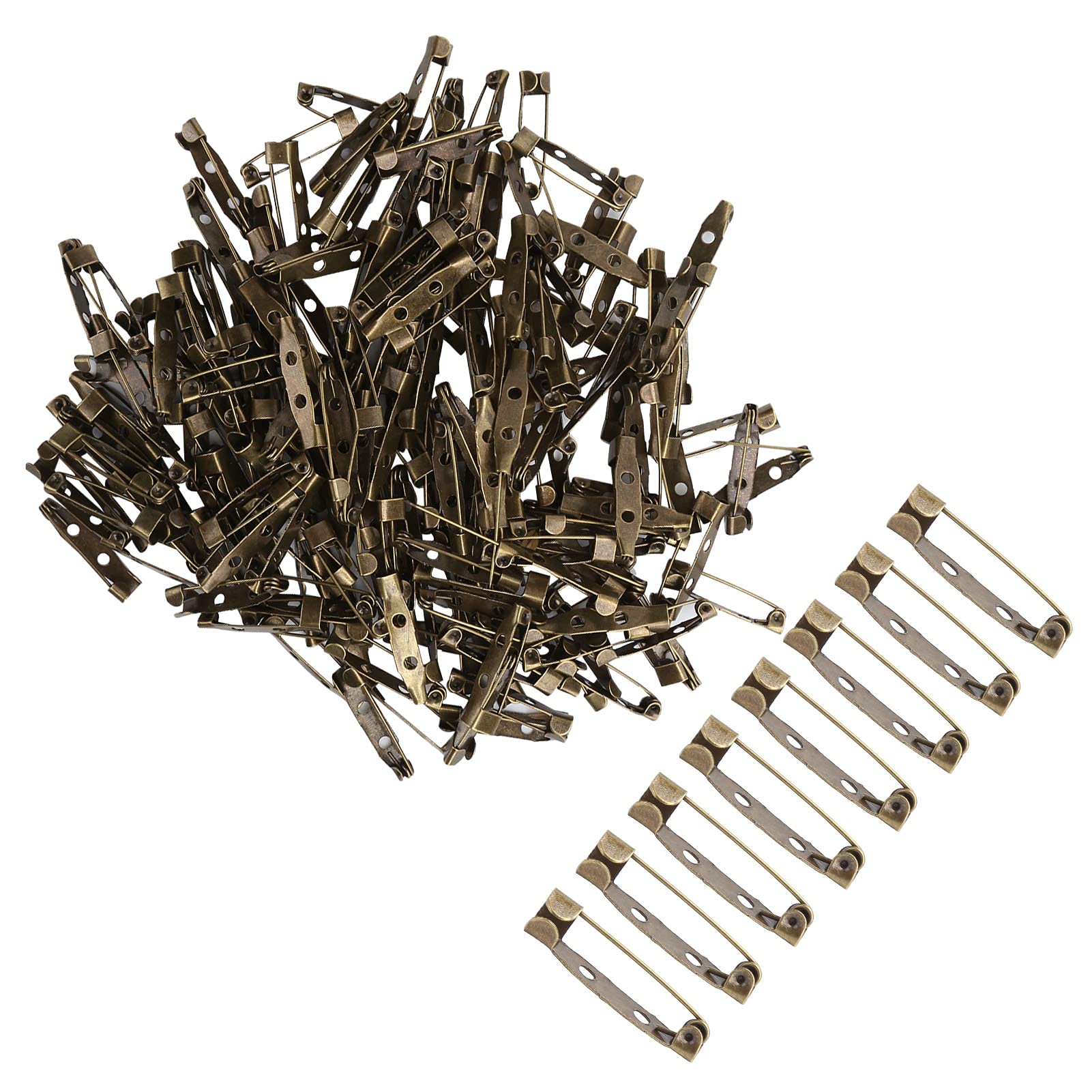 200Pcs Épingles de Sûreté Simples Vintage Vêtements Broche Alliage ...