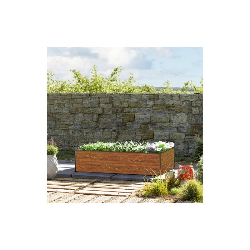 99 x 150 x 39 cm Grzadka podwyzszona, optyka drewna