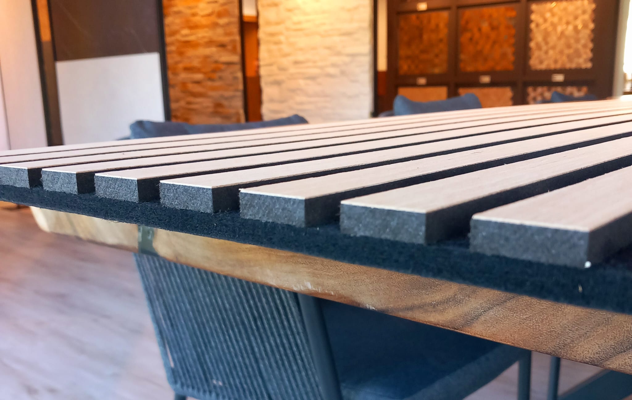 Paneles Isodeco 3D acústicos MDF de madera roble 270x60x1,8cm - 5