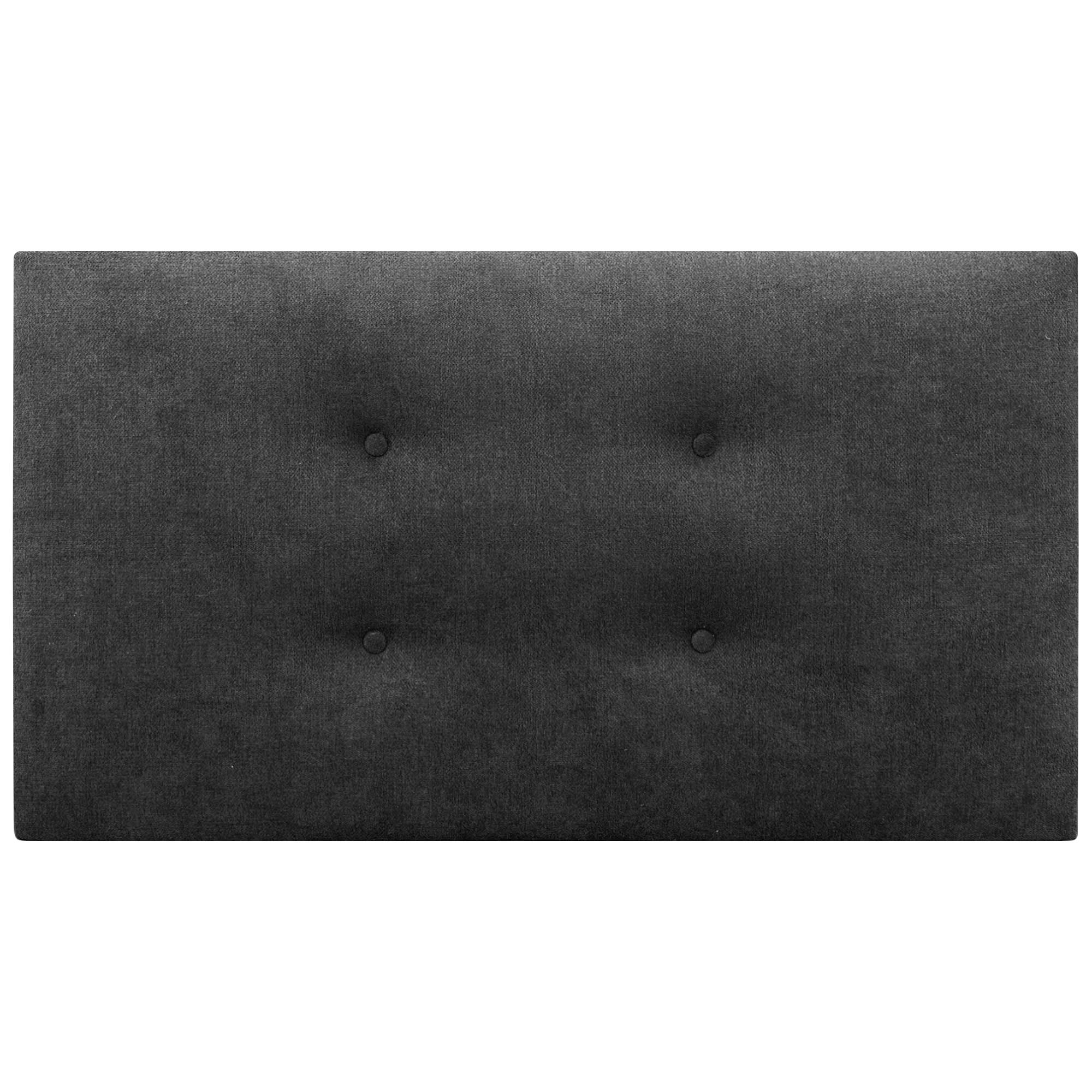 DHOME Cabecero de Tela AQUALINE Pro con 2 hileras de Botones Cabezal tapizado Cama Lujo (Negro, 105cm) - 3
