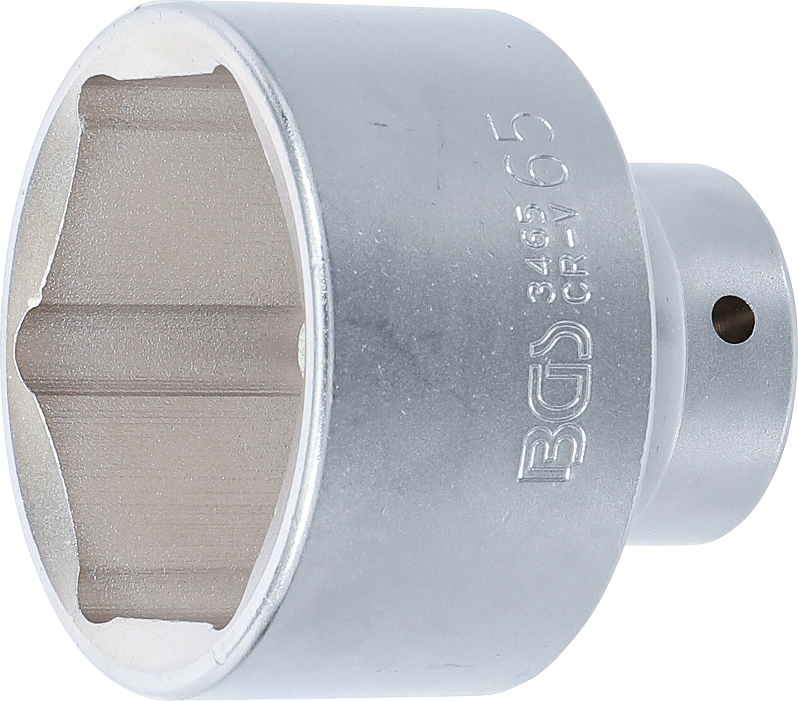 Klucz nasadowy BGS, sześciokątny, napęd kwadratowy wewnętrzny 20 mm (3/4"), SW 65 mm - 3465