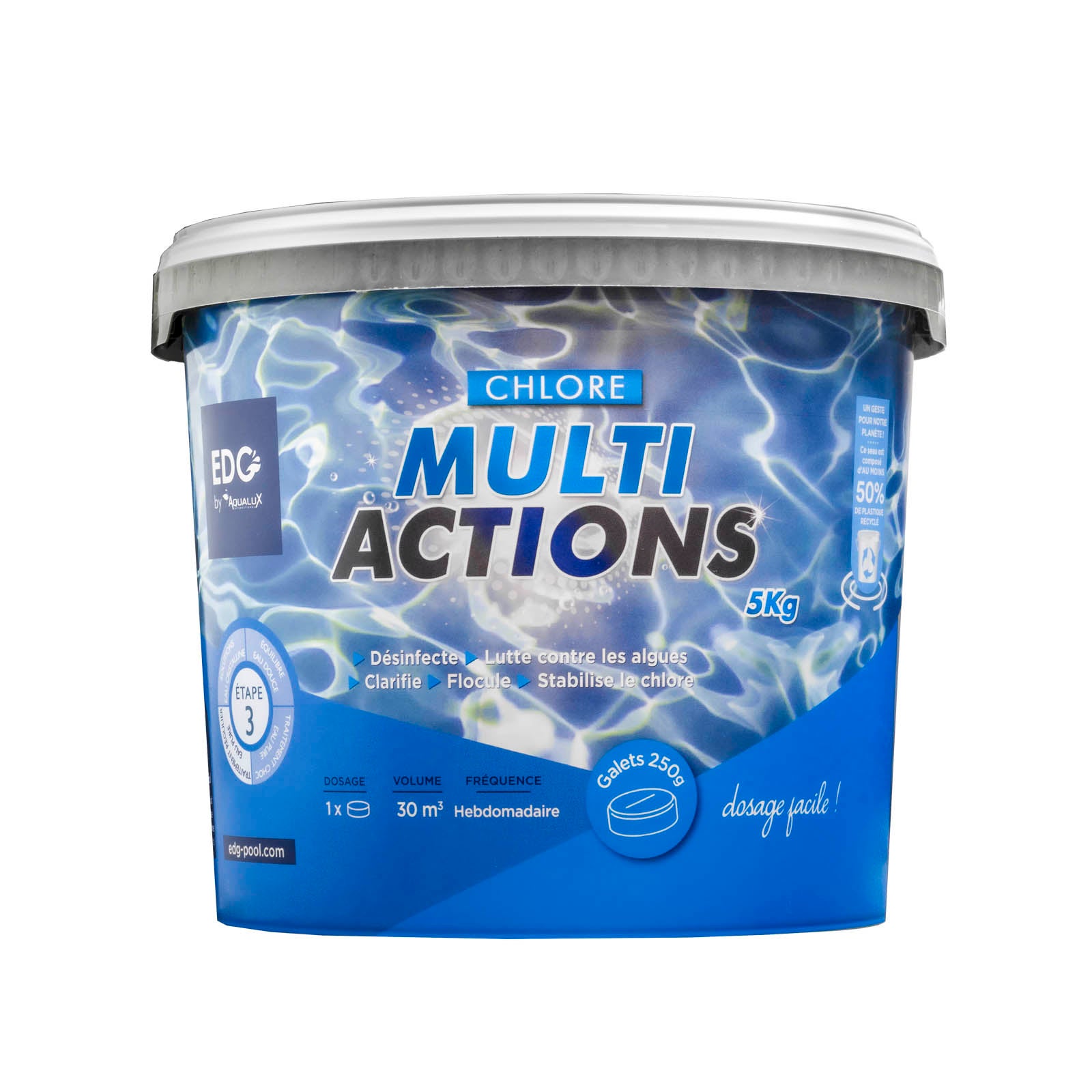 Chlore Multi Actions Piscine - Multi Fonctions Action Longue Durée ...