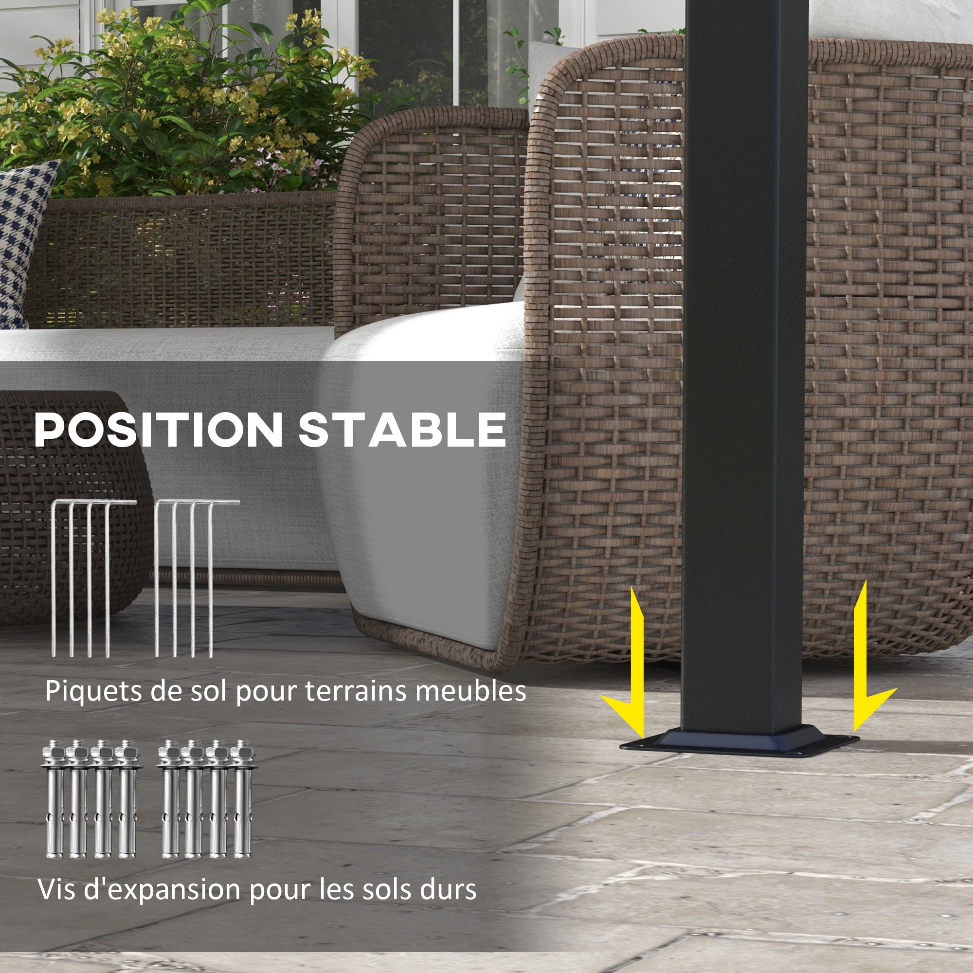 Pergola Acier Outsunny - 7