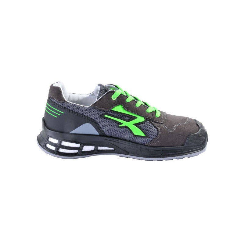 SAPATO ESPORTIVO S1P PU+PL CINZA/VERDE - 44