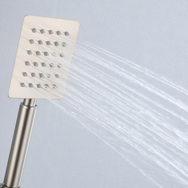 Set Doccia in Acciaio Inox 304 | Soffione + Doccia Manuale a Doppio Getto, Anticorrosivo e Duraturo, Nuova Esperienza di Doccia - 3