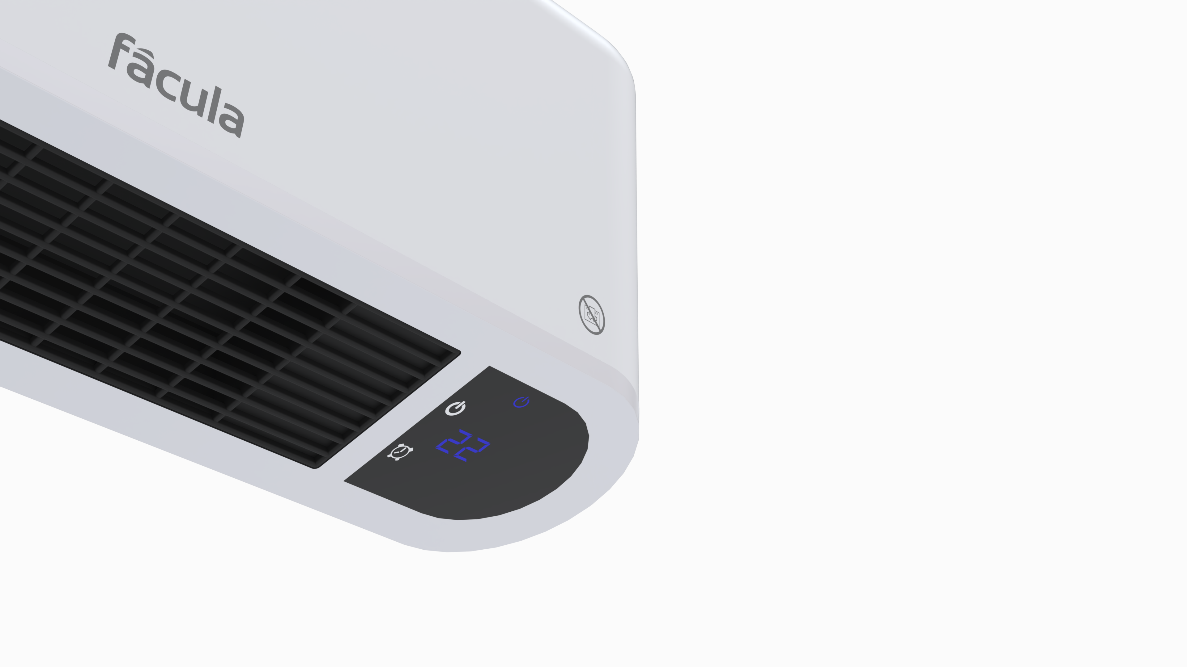 Fácula - Split Cerâmico Programável Halcón | 1000/2000w | Ventilação+Aquecimento | Prog diária/sem | Controle remoto - 7