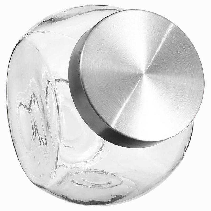 Pojemnik szklany z pokrywką ze stali nierdzewnej 2,1L