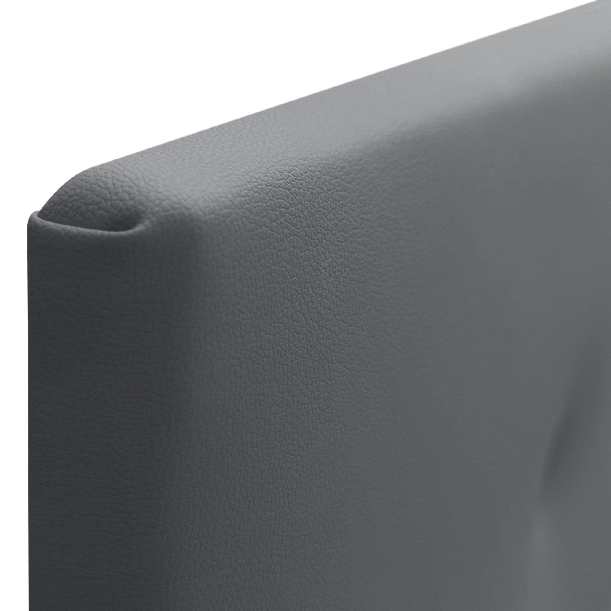 DHOME Cabecero de Polipiel Liso cabeceros Cabezal tapizado Cama (Polipiel Gris, 135cm (Camas 120/135/140)) - 5