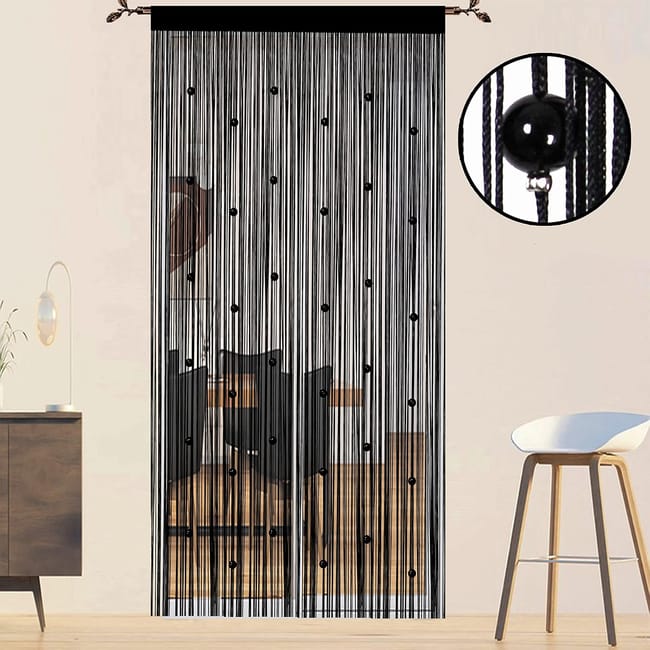 YaoYue Tenda con perline per porta, nappe, perline da appendere, frange hippie, divisorio per finestra, corridoio, ingresso, parete, armadio, camera da letto, decorazione per la privacy (100 x 280 cm YaoYue Tenda con perline per porta, nappe, perline da appendere, frange hippie, divisorio per finestra, corridoio, ingresso, parete, armadio, camera da letto, decorazione per la privacy (100 x 280 cm
