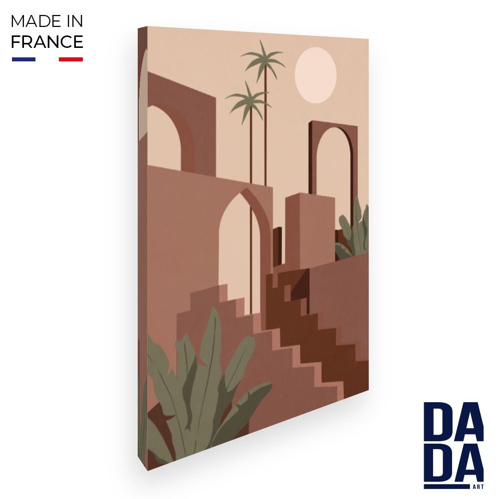 Toile Arches et palmiers / 75x112cm / Fabriqué en France / DADA ART ...