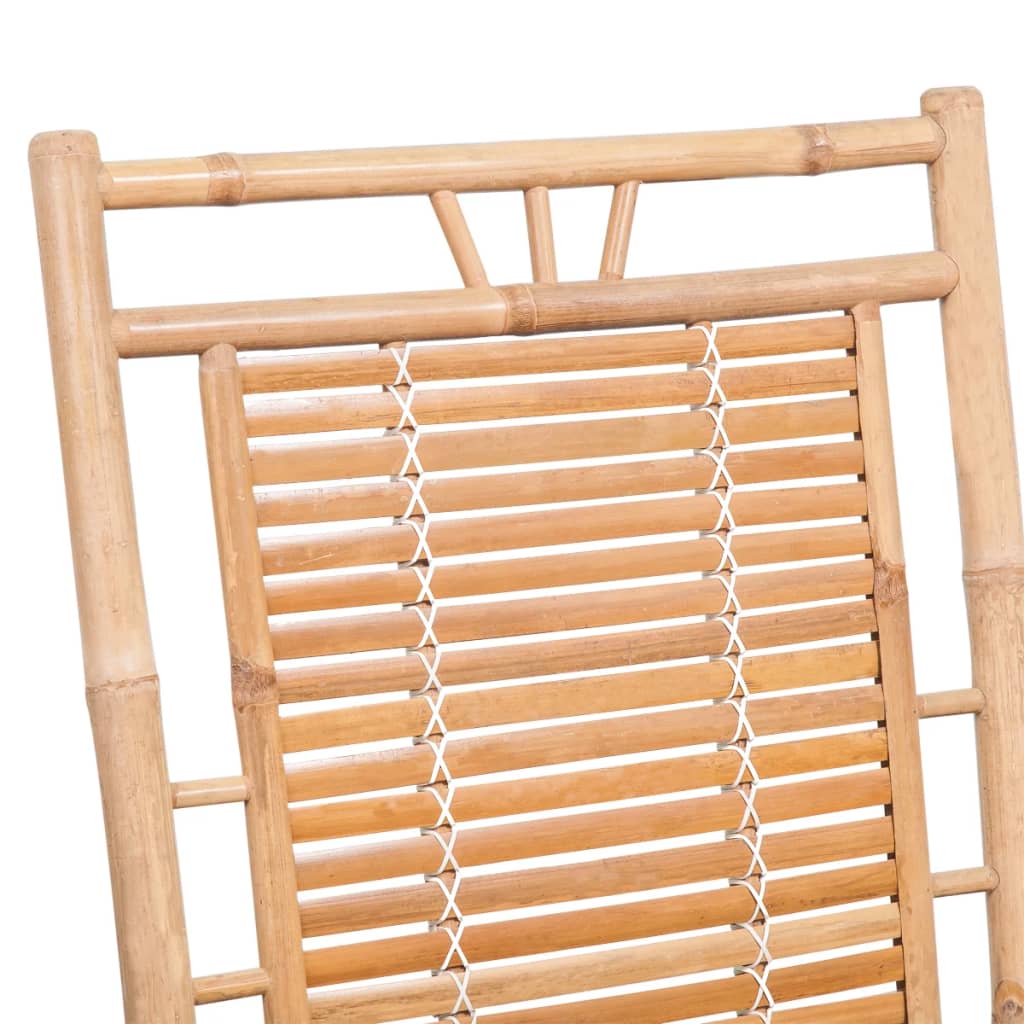 Chaise à bascule avec coussin | Rocking chair | Fauteuil à bascule | Fauteuil de relaxation Bambou972913 - 4