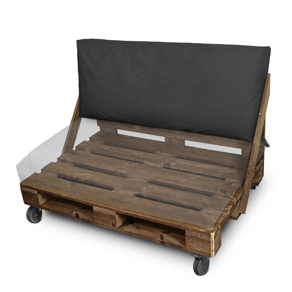 Coussin palette d'extérieur Dossier 120x45x25 Gris Naylim Mate Happers - 3