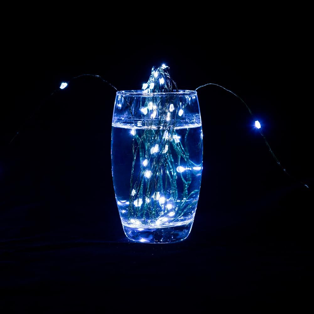 Guirlande lumineuse 100 m 1000 LED fil de cuivre vert étanche intérieur/extérieur avec télécommande, Lumière blanche. - 2