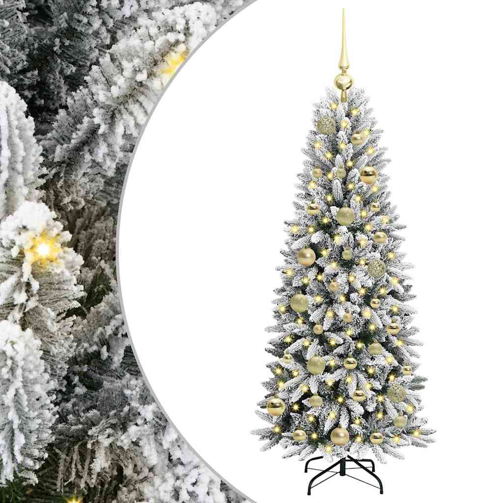 Sztuczna choinka Biały 53 x 53 x 120 cm PVC, Plastik, Stal i PE