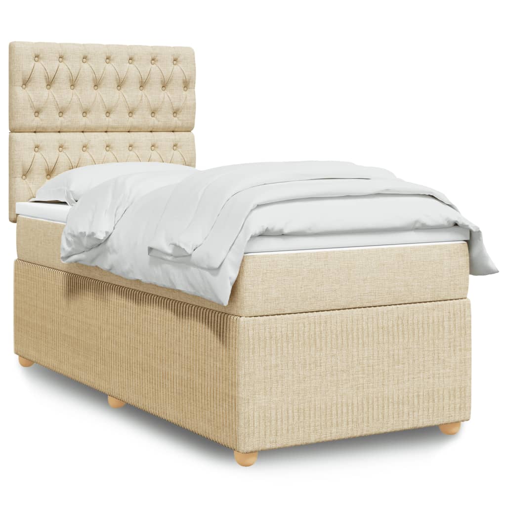 Treaton Supporto Per Materasso A Doghe In Legno 0,75 Cm – Doppie Doghe Rivestite Beige – Adatto A Letti Standard