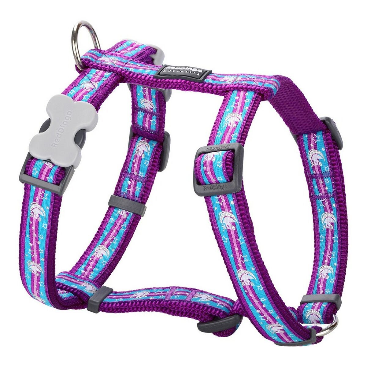Arnés Para Perro Red Dingo Estilo Bandera Union Jack - Tallas 36-54 Cm (pecho) Y 30-48 Cm (cuello), Rojo