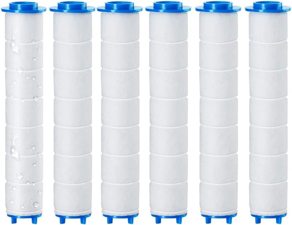 Filtru Douchtte înlocuibil de 9,5 x 2 cm, filtru detașabil pentru cap de duș, osmoză inversă, clor și fluorură și L