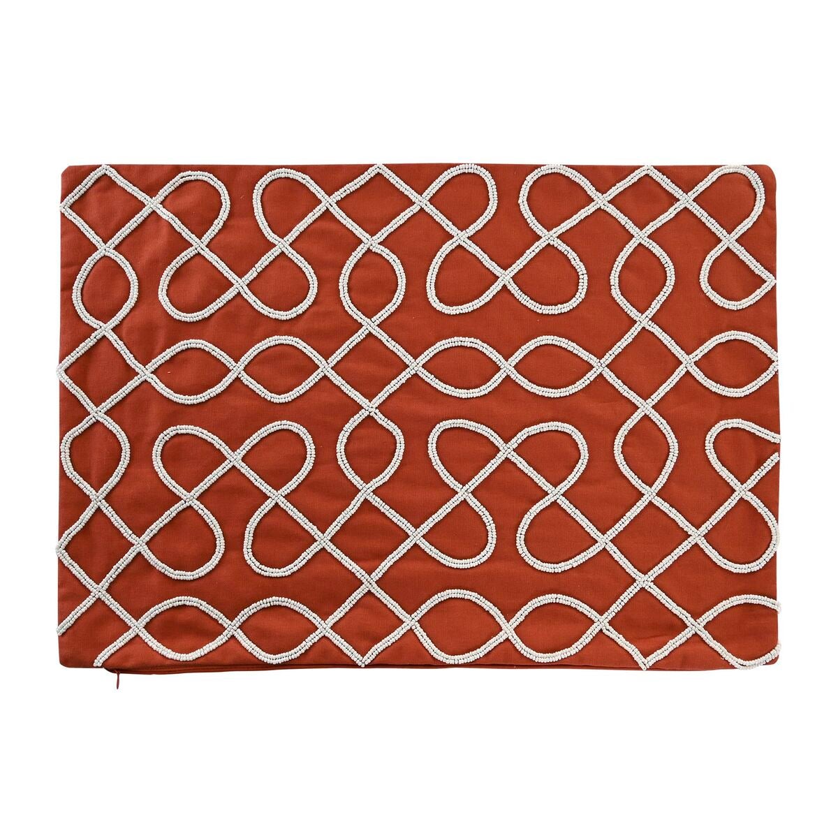 Funda de cojín dkd home decor 60 x 1 x 40 cm terracota